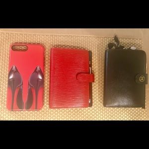 🎁 SALE 🛍 LV EPI Leather Agenda Notebook in Red